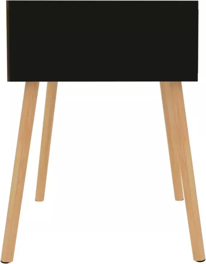 VIDAXL Nachtkastjes 2 st 40x40x56 cm bewerkt hout hoogglans zwart - Foto 2