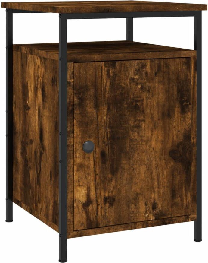 VidaXL -Nachtkastjes-2-st-40x42x60-cm-bewerkt-hout-gerookt-eikenkleurig - Foto 8