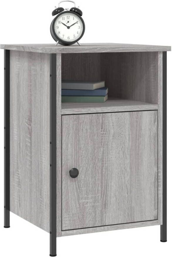 VidaXL -Nachtkastjes-2-st-40x42x60-cm-bewerkt-hout-grijs-sonoma-eiken - Foto 6