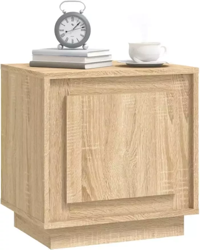 VidaXL -Nachtkastjes-2-st-44x35x45-cm-bewerkt-hout-sonoma-eikenkleurig - Foto 4