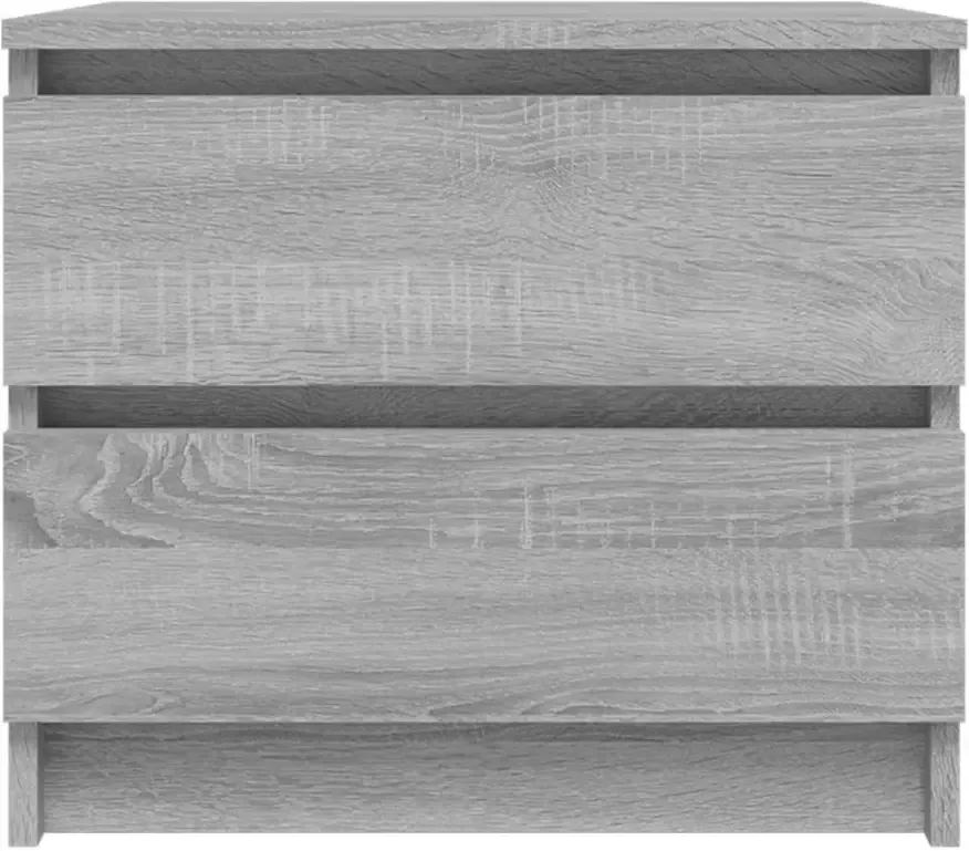 VidaXL -Nachtkastjes-2-st-50x39x43 5-cm-bewerkt-hout-grijs-sonoma-eiken - Foto 2