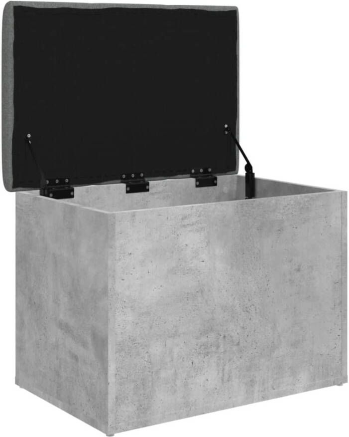 VidaXL -Opbergbankje-62x42x45-cm-bewerkt-hout-betongrijs - Foto 4