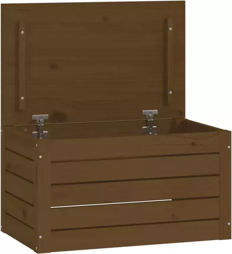 VidaXL -Opbergbox-honingbruin-59 5x36 5x33-cm-massief-grenenhout - Foto 2