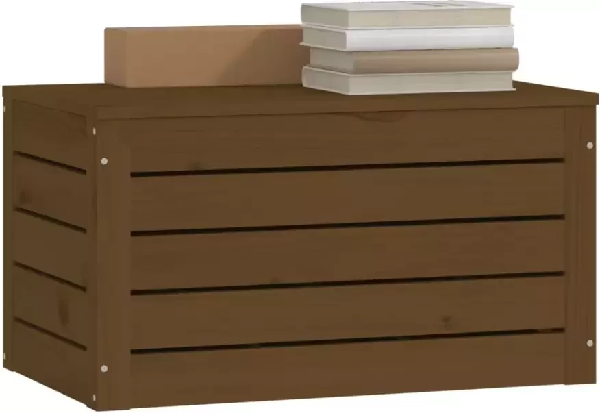 VidaXL -Opbergbox-honingbruin-59 5x36 5x33-cm-massief-grenenhout - Foto 3