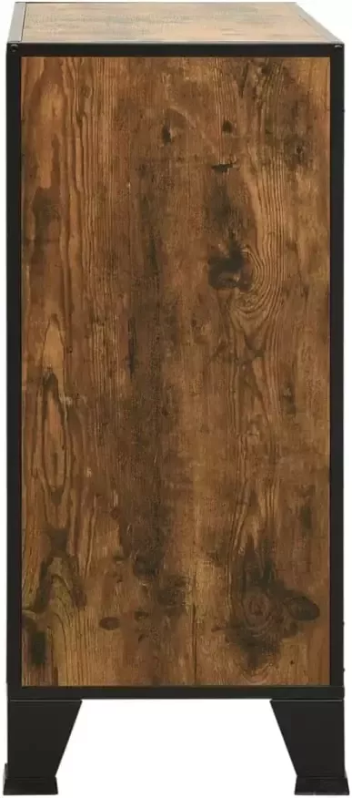 VidaXL -Opbergkast-72x36x82-cm-metaal-en-MDF-rustiek-bruin - Foto 3