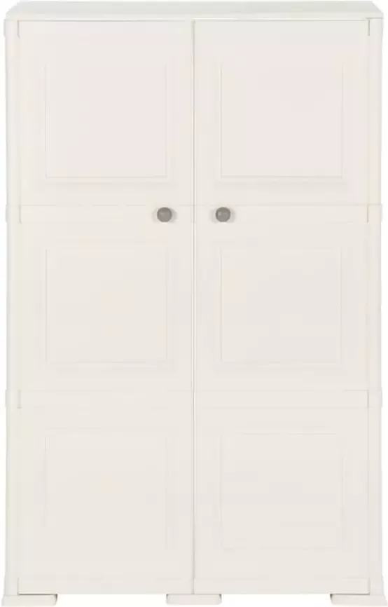 VidaXL -Opbergkast-hout-look-79x43x125-cm-kunststof-vanille-ijskleurig - Foto 4