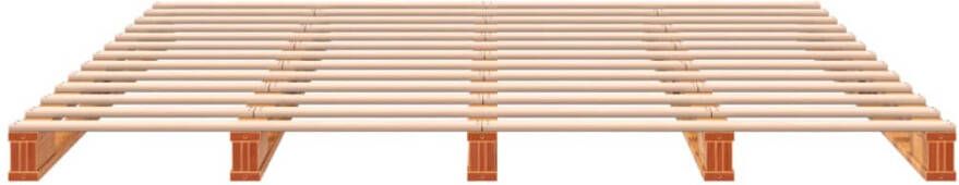 VidaXL -Palletbed-massief-grenenhout-wasbruin-180x200-cm - Foto 5
