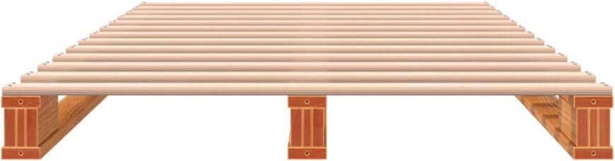 VidaXL -Palletbed-massief-grenenhout-wasbruin-90x200-cm - Foto 3