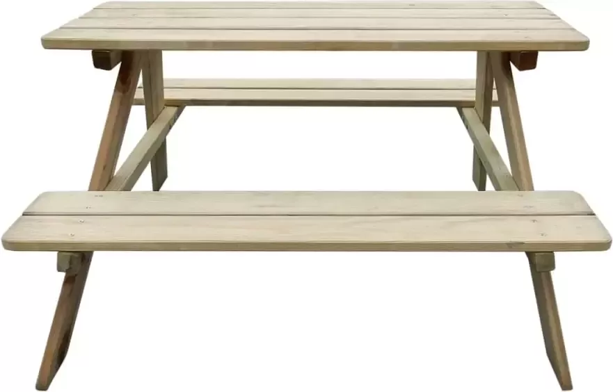 VIDAXL Picknicktafel voor kinderen 89x89 6x50 8 cm grenenhout - Foto 2