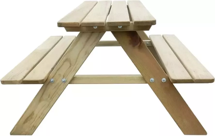VIDAXL Picknicktafel voor kinderen 89x89 6x50 8 cm grenenhout - Foto 1