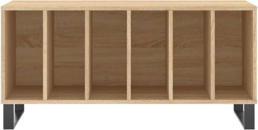 VIDAXL Platenkast 100x38x48 cm bewerkt hout sonoma eikenkleurig - Foto 2