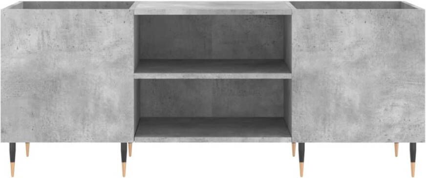 VIDAXL Platenkast 121x38x48 cm bewerkt hout betongrijs - Foto 3