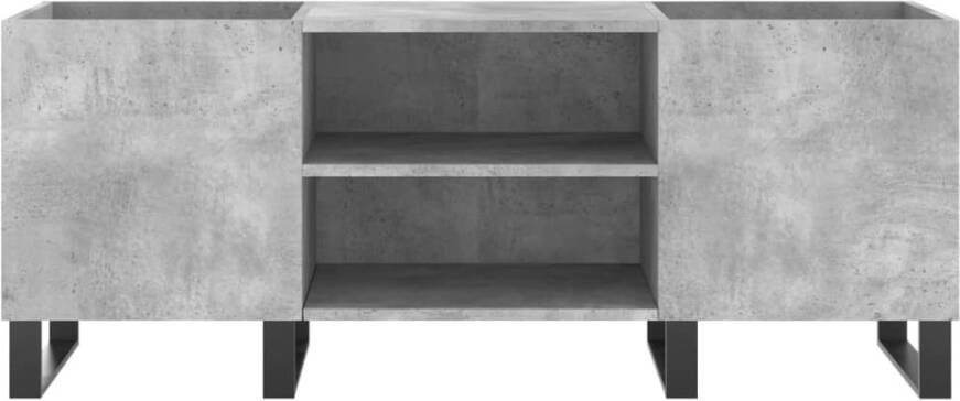 VIDAXL Platenkast 121x38x48 cm bewerkt hout betongrijs - Foto 3