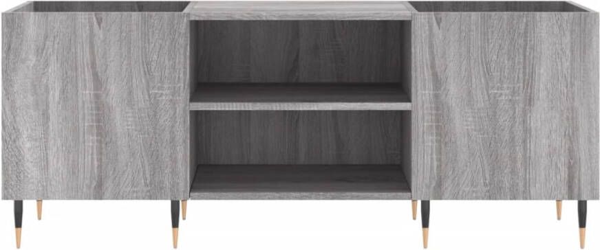 VIDAXL Platenkast 121x38x48 cm bewerkt hout grijs sonoma eikenkleurig - Foto 3