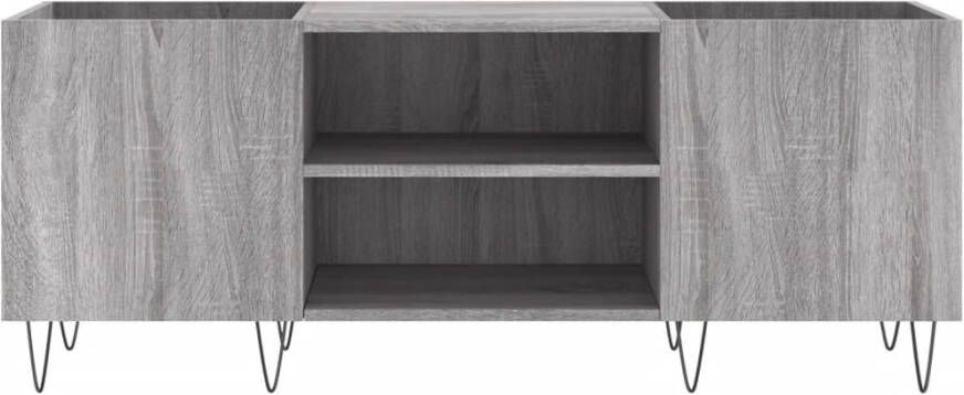 VIDAXL Platenkast 121x38x48 cm bewerkt hout grijs sonoma eikenkleurig - Foto 3