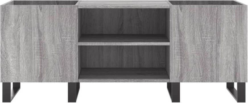 VIDAXL Platenkast 121x38x48 cm bewerkt hout grijs sonoma eikenkleurig - Foto 3