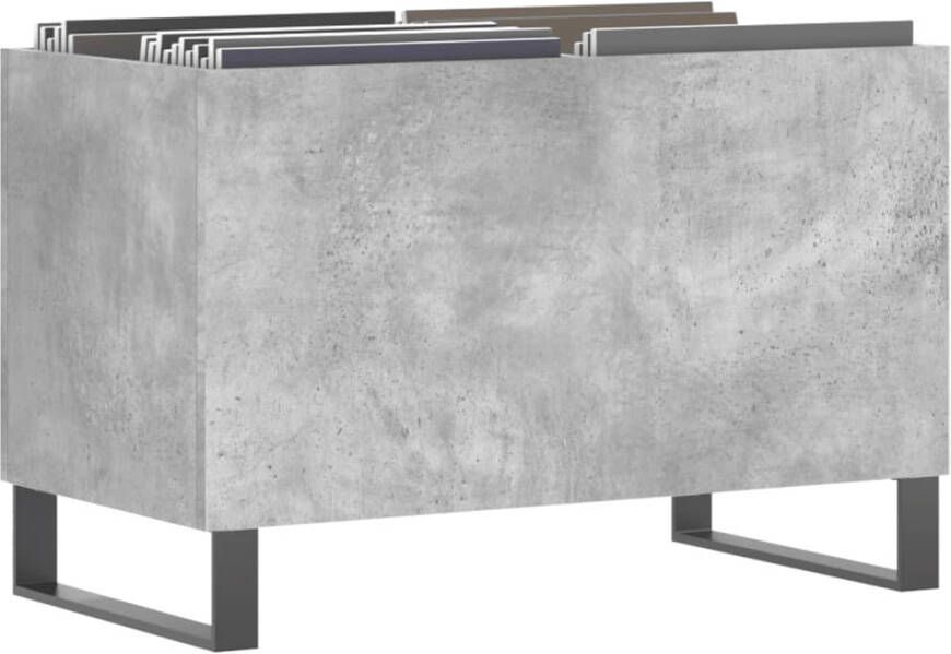 VidaXL Platenkast 74 5x38x48 cm bewerkt hout betongrijs