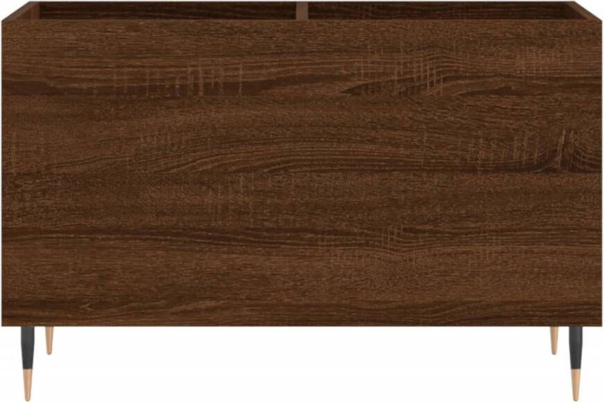 VidaXL Platenkast 74 5x38x48 cm bewerkt hout bruineikenkleurig - Foto 2