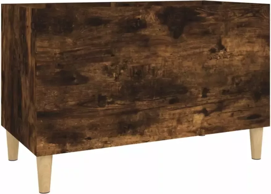 VIDAXL Platenkast 74 5x38x48 cm bewerkt hout gerookt eikenkleurig - Foto 2