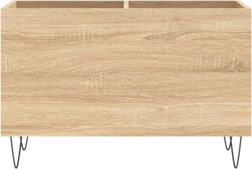 VIDAXL Platenkast 74 5x38x48 cm bewerkt hout sonoma eikenkleurig - Foto 3