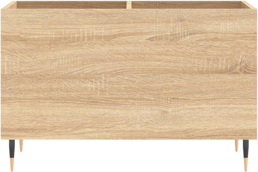 VIDAXL Platenkast 74 5x38x48 cm bewerkt hout sonoma eikenkleurig - Foto 3