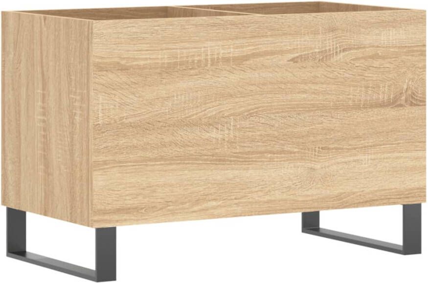 VIDAXL Platenkast 74 5x38x48 cm bewerkt hout sonoma eikenkleurig - Foto 2