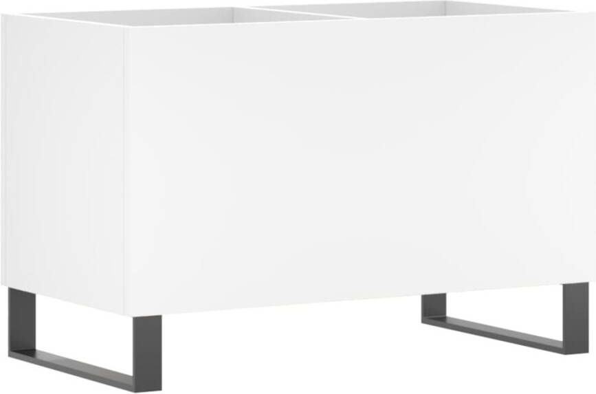VIDAXL Platenkast 74 5x38x48 cm bewerkt hout wit - Foto 3