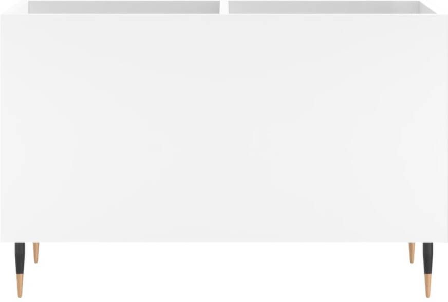 VidaXL Platenkast 74 5x38x48 cm bewerkt hout wit