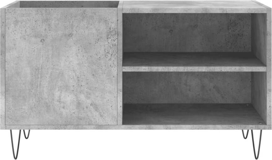 VIDAXL Platenkast 85x38x48 cm bewerkt hout betongrijs - Foto 3