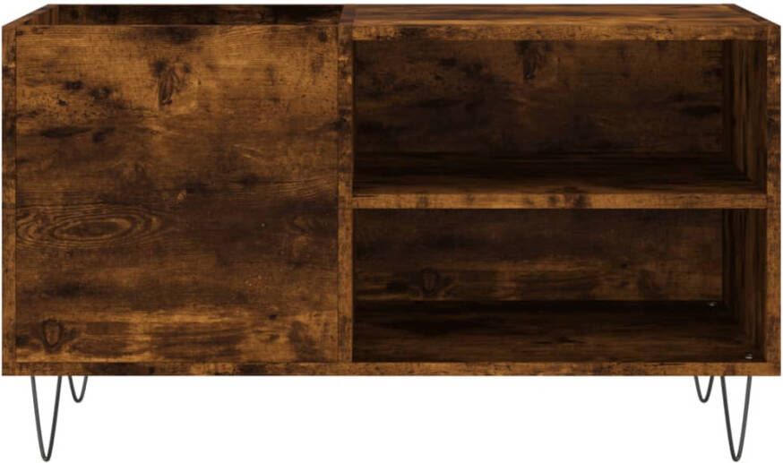 VIDAXL Platenkast 85x38x48 cm bewerkt hout gerookt eikenkleurig - Foto 3