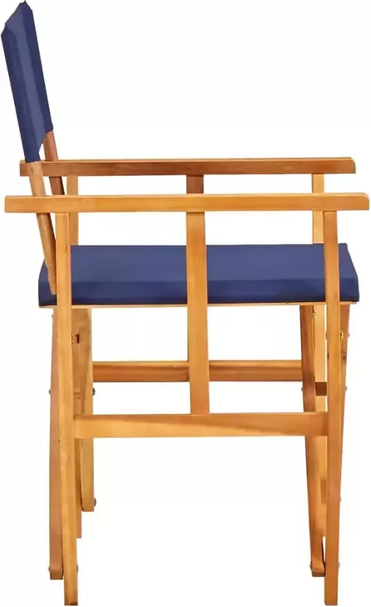 VidaXL Regisseursstoelen 2 st massief acaciahout blauw - Foto 2