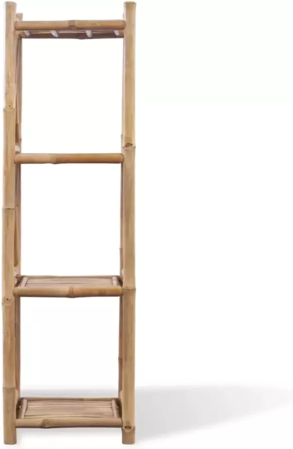 VidaXL Rek bamboe vierkant vier lagen - Foto 4