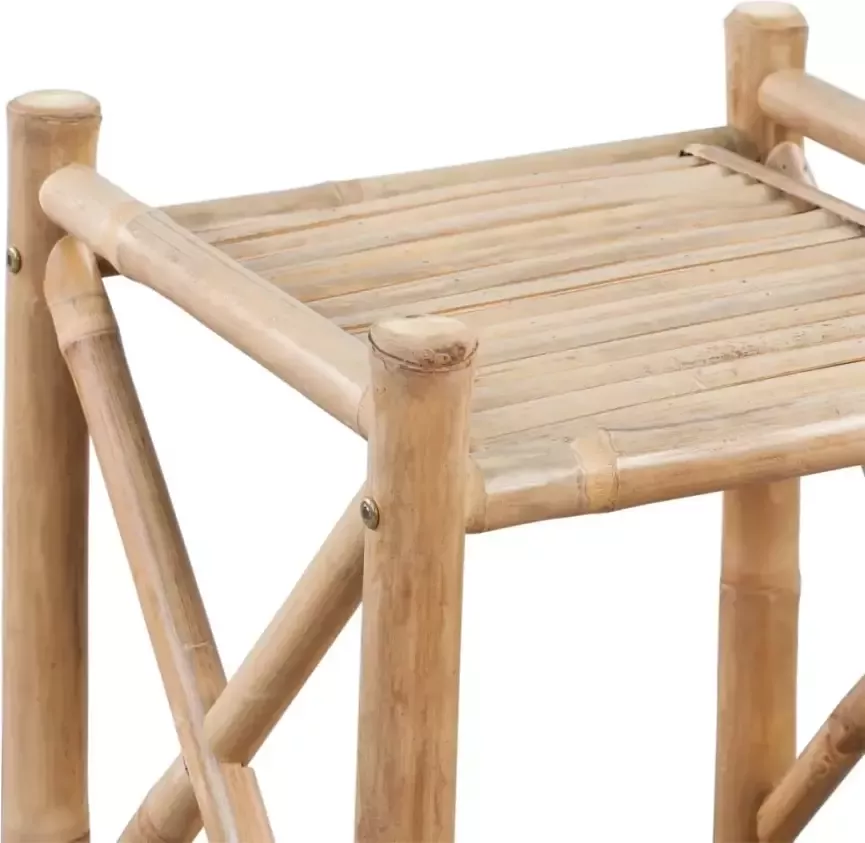 VidaXL Rek bamboe vierkant vier lagen - Foto 2