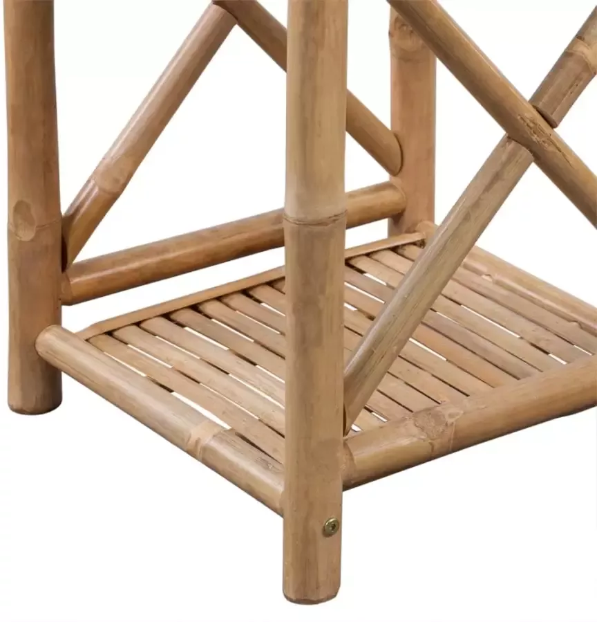 VidaXL Rek bamboe vierkant vier lagen