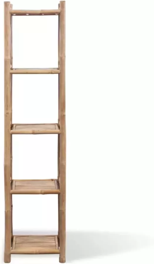 VidaXL Rek bamboe vierkant vijf lagen - Foto 4