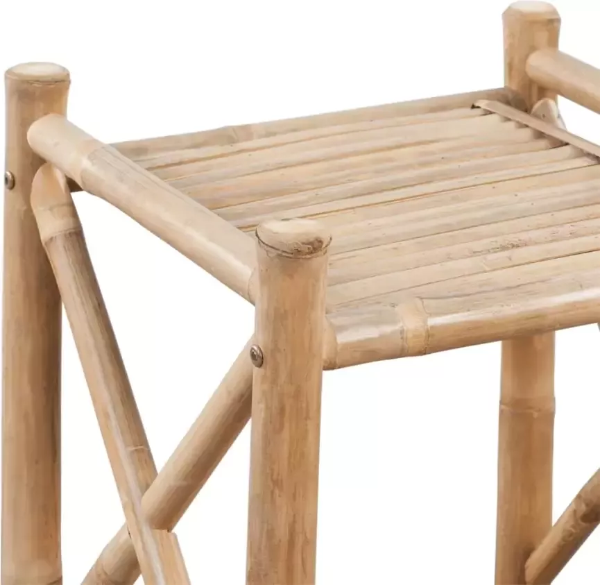 VidaXL Rek bamboe vierkant vijf lagen - Foto 2