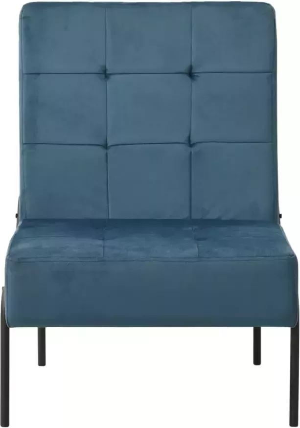 VidaXL -Relaxstoel-65x79x87-cm-fluweel-blauw - Foto 4