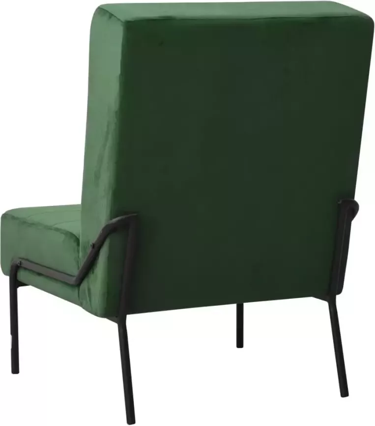 VIDAXL Relaxstoel 65x79x87 cm fluweel donkergroen