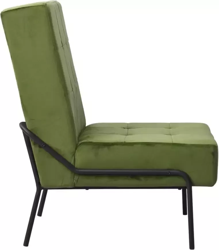 VIDAXL Relaxstoel 65x79x87 cm fluweel lichtgroen