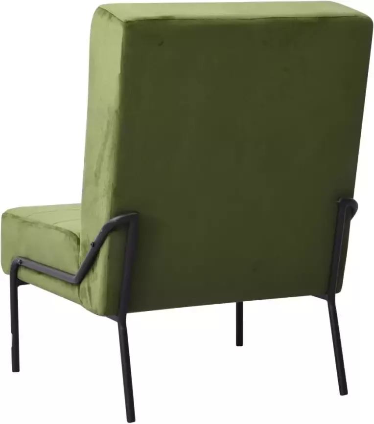 VIDAXL Relaxstoel 65x79x87 cm fluweel lichtgroen