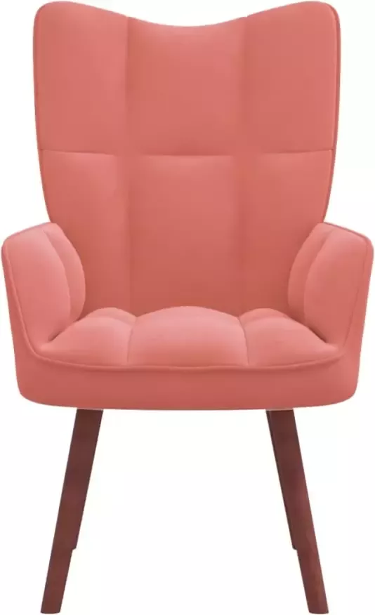 VIDAXL Relaxstoel fluweel roze - Foto 4