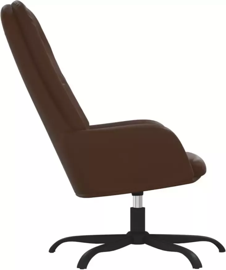 VIDAXL Relaxstoel glanzend kunstleer bruin - Foto 1