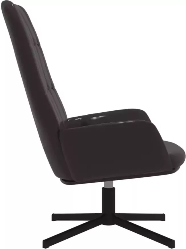 VIDAXL Relaxstoel kunstleer glanzend bruin - Foto 3