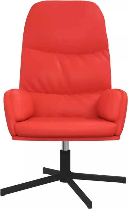 VIDAXL Relaxstoel kunstleer rood