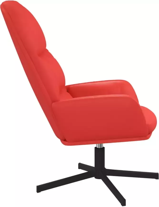 VIDAXL Relaxstoel kunstleer rood