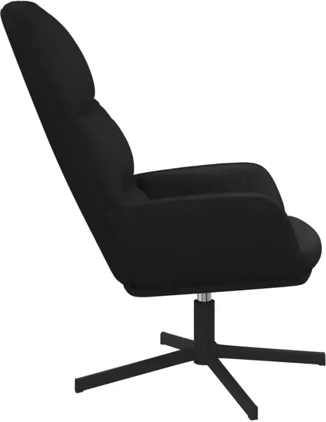 VIDAXL Relaxstoel kunstleer zwart
