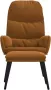 VIDAXL Relaxstoel met voetenbank fluweel bruin - Thumbnail 3
