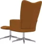 VidaXL Relaxstoel met voetenbank fluweel bruin - Thumbnail 5