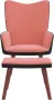 VidaXL Relaxstoel met voetenbank fluweel en PVC roze - Thumbnail 3