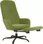 VIDAXL Relaxstoel met voetensteun fluweel lichtgroen - Thumbnail 3